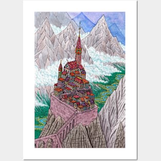 Church in the mountains Posters and Art